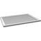 Ekena Millwork Vertical Surface Mount PVC Gable Vnt: Non-Functional, w/2"W x 1-1/2"H, Brickmould Frame, 40"W x 28"H GVPVE40X2802SN - alternate 3